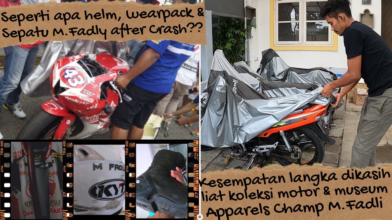 KESEMPATAN LANGKA GELEDAH KOLEKSI MOTOR & MUSEUM APPARELS SIMPENAN M.FADLI ! BEKAS CRASH MASIH ADA!!