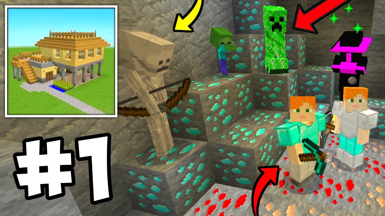 Multiplayer New Survival Gameplay Walkthrough Part 1 | Build Craft Master Block 3d Survival 2025