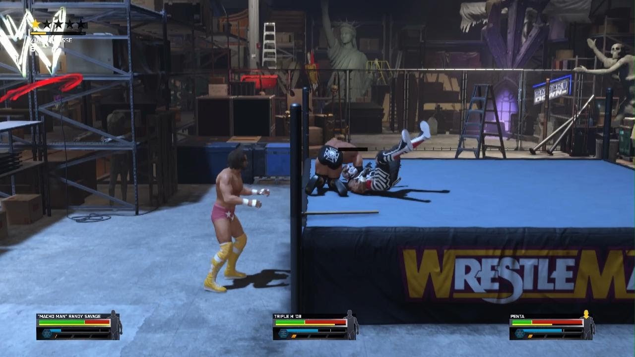 Macho-man Randy Savage vs Triple H vs Penta (rissa)