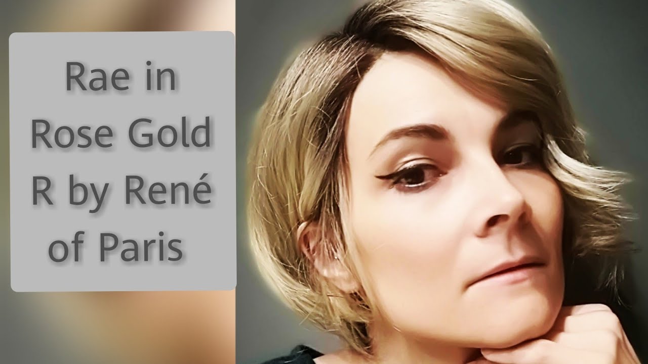 Wig Review | Rae | Rose Gold - R | Rene of Paris | #wig #syntheticwigs #lacefrontwig #wigreview