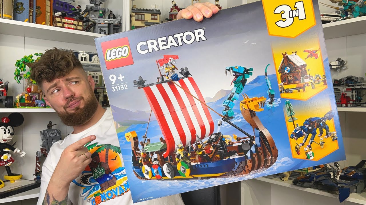 LEGO CREATOR 31132 | STATEK WIKING&Oacute;W I WĄŻ Z MIDGARDU | RECENZJA