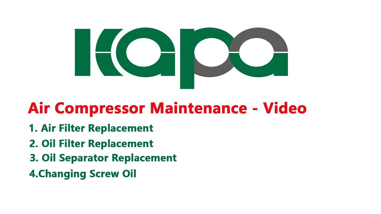 Air Compressor Maintenance   A Guide