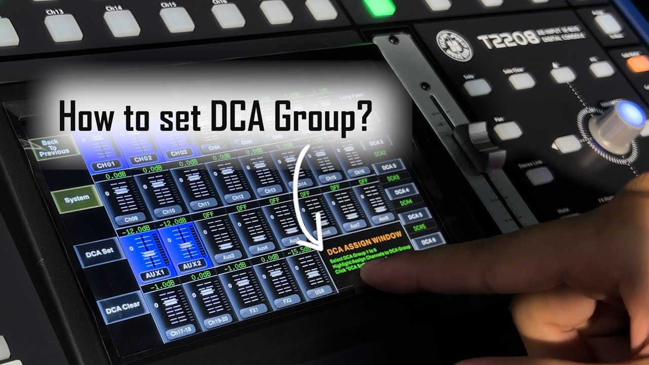 【AVEM 】Topp Pro T2208 Tutorial EP10 - How to use & set DCA Group?