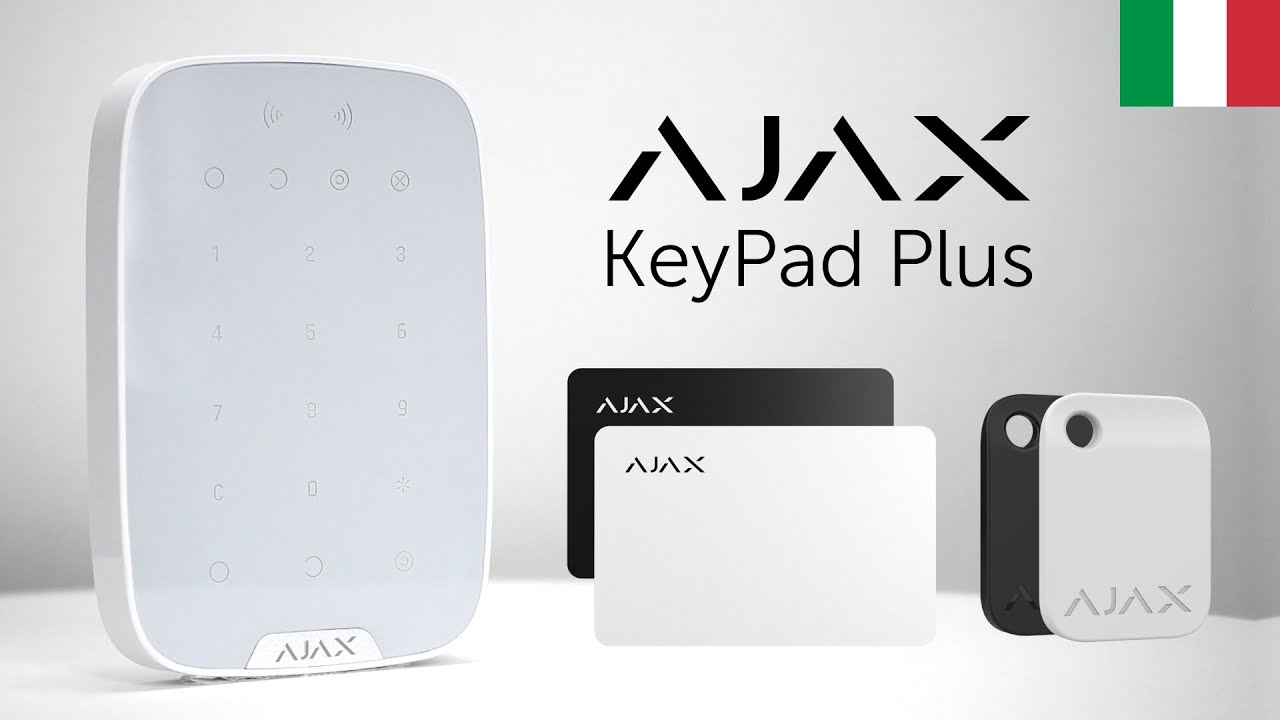 KeyPad Plus | Attiva e Disattiva il Sistema AJAX con Tag e Schede