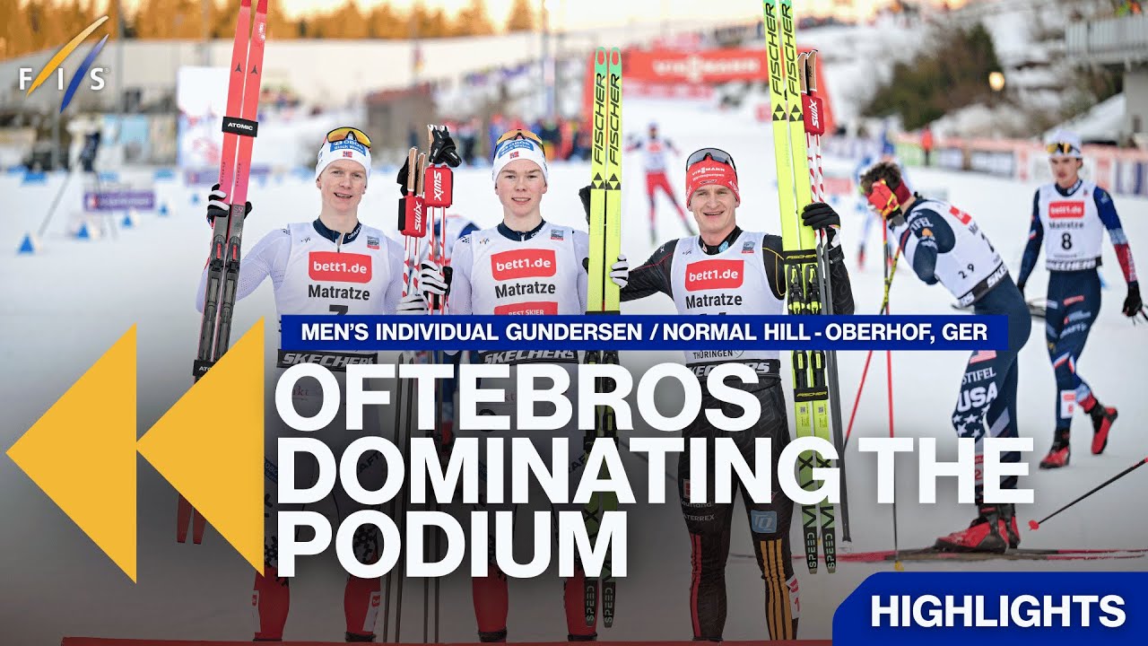 OFTEBROS DOMINATING THE PODIUM | Highlights | FIS Nordic Combined