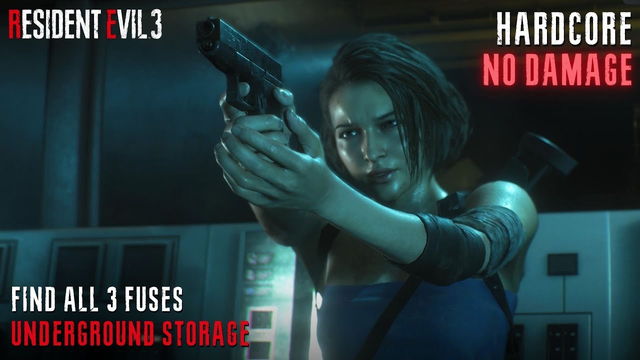 Resident Evil 3 Remake - Find All 3 Fuses | Hardcore, No Damage, 100% Cinematic Gameplay