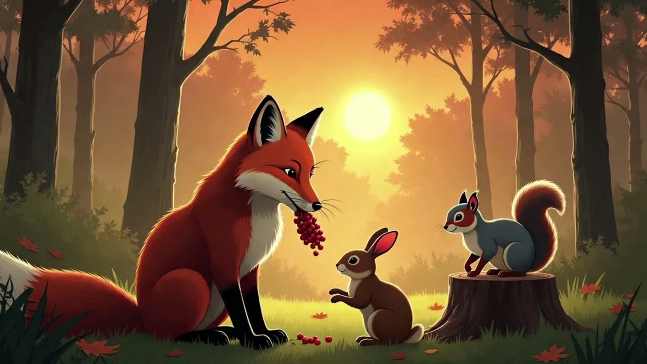 The Little Fox Who Learned to Be Kind | A Calm Bedtime Story