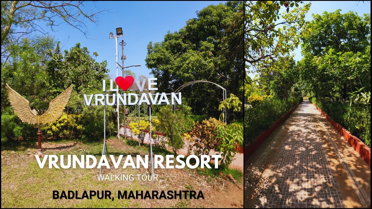Vrundawan Resort | Badlapur | Maharashtra | Farm House | Walking tour | 4K Video