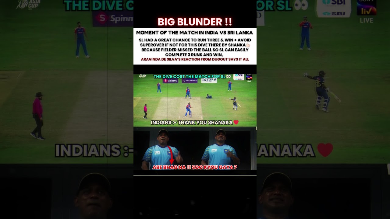 Sri Lanka cost the Match from this Dive of Shanaka 🙆🏻&zwj;♂️😅