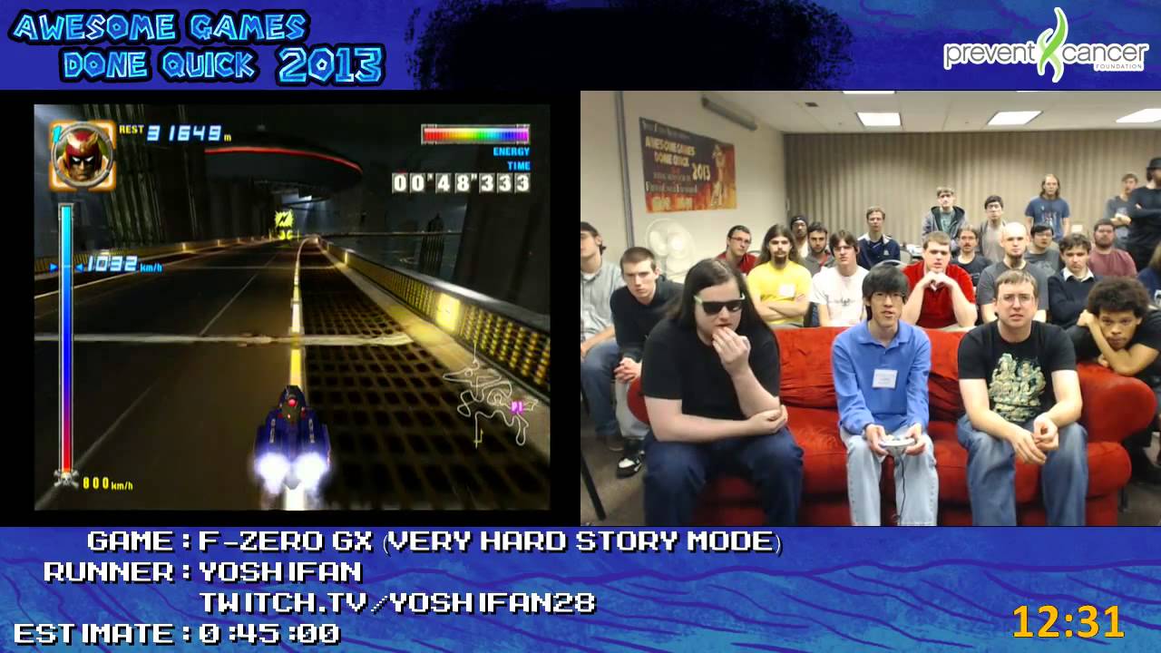 F-Zero GX - SPEED RUN in 0:26:01 (Story, Very Hard) by yoshifan (Awesome Games Done Quick 2013) GCN
