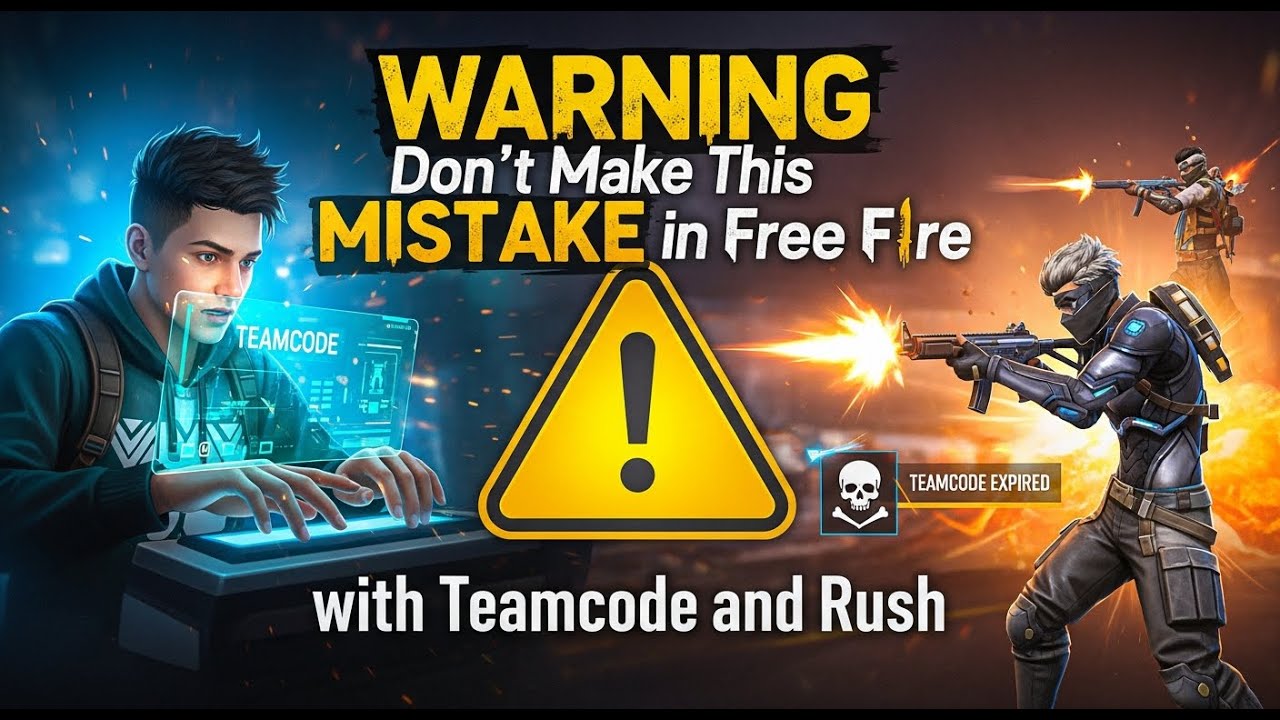 WARNING Don't Make This MISTAKE in Free Fire with Teamcode and Rush #fflive #freefire #shorts