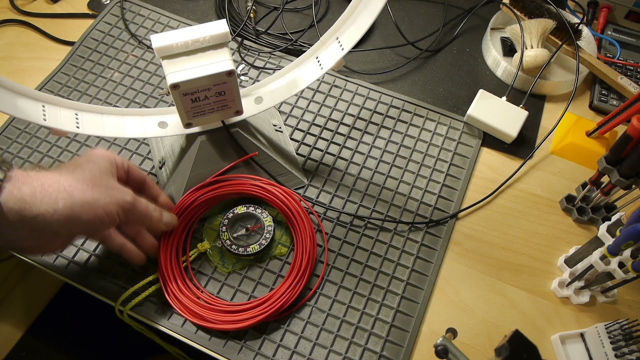 MLA-30 Mega Loop Antenne Indoor Erweiterung Extension Free (3D Druck, 3D Print) Kurzwelle, Shortwave