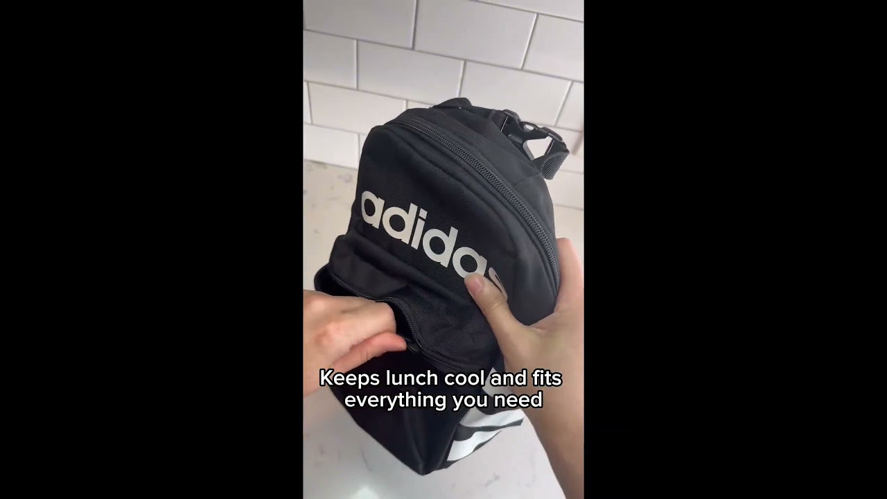 adidas Santiago Lunch Bag Cooler | Insulated Food Container with Mesh Pocket