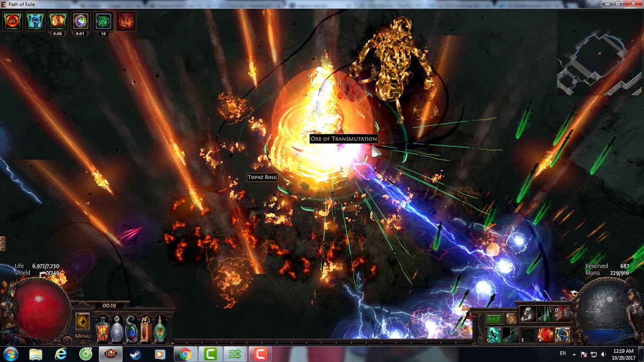Path Of Exile : Berserker | Cast when damage taken | Cast on Ignite