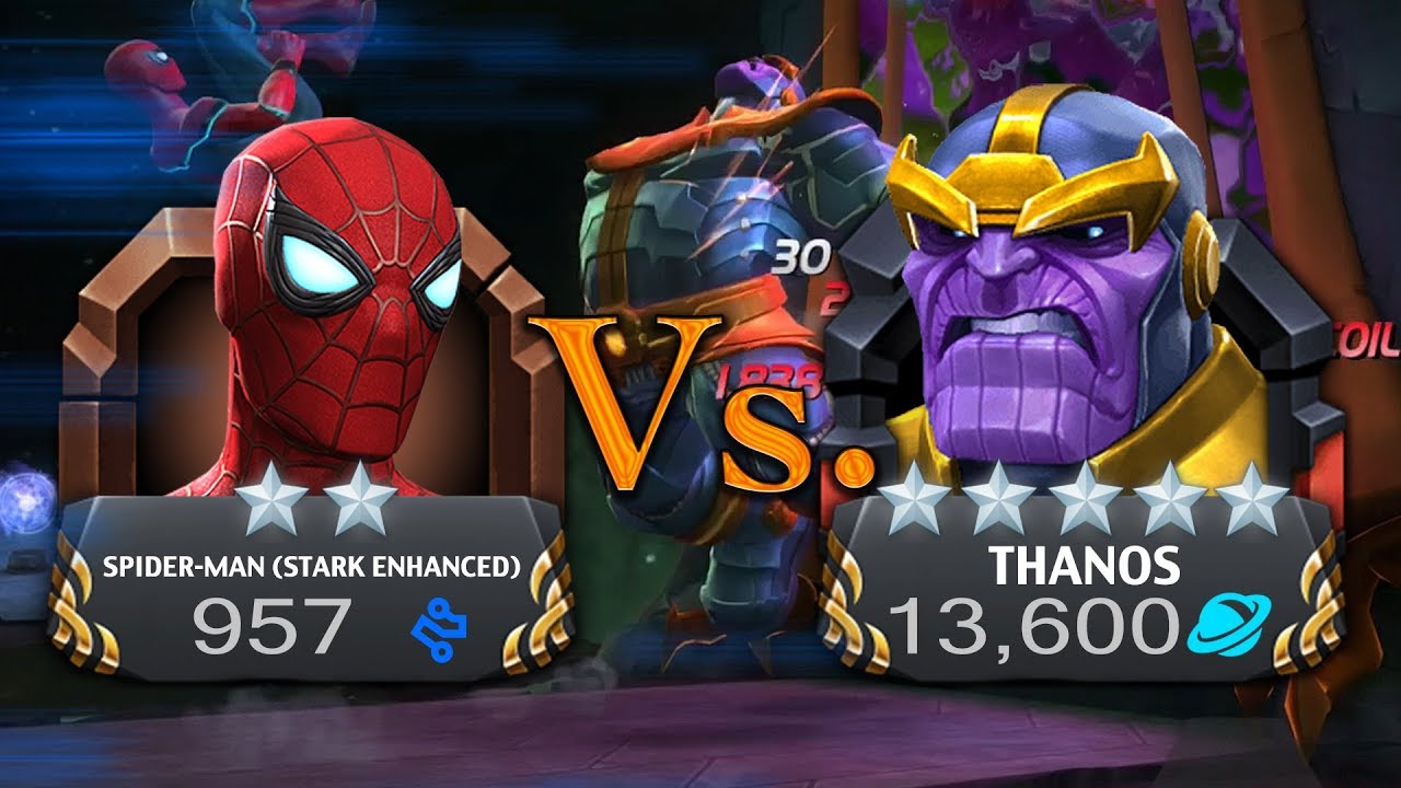2 Star Spider-man (Stark Enhanced) Vs. MAXED OUT 5 STAR THANOS [Infinity Wars Special]