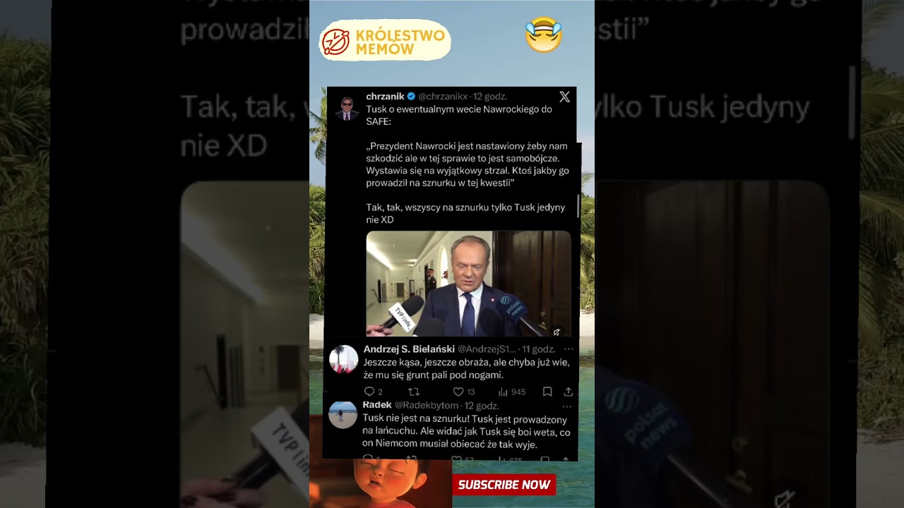 Tusk pacynka gada o Nawrockim