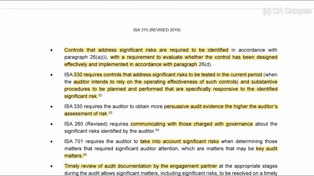 Planning - Part 14: ROMM - ISA315 Revised