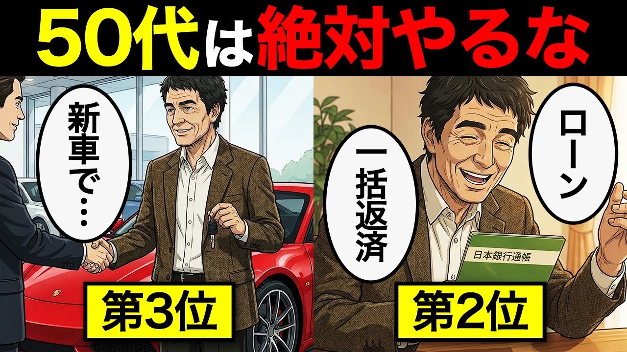 【漫画】手遅れになる前に…50代が絶対にやってはいけない事TOP7【老後を左右する習慣】