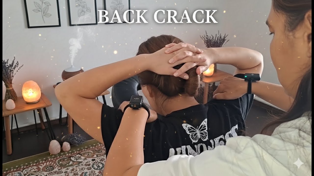 ASMR: Back Tapping and Chair Massage with Lady Anita (Instant Relaxation)