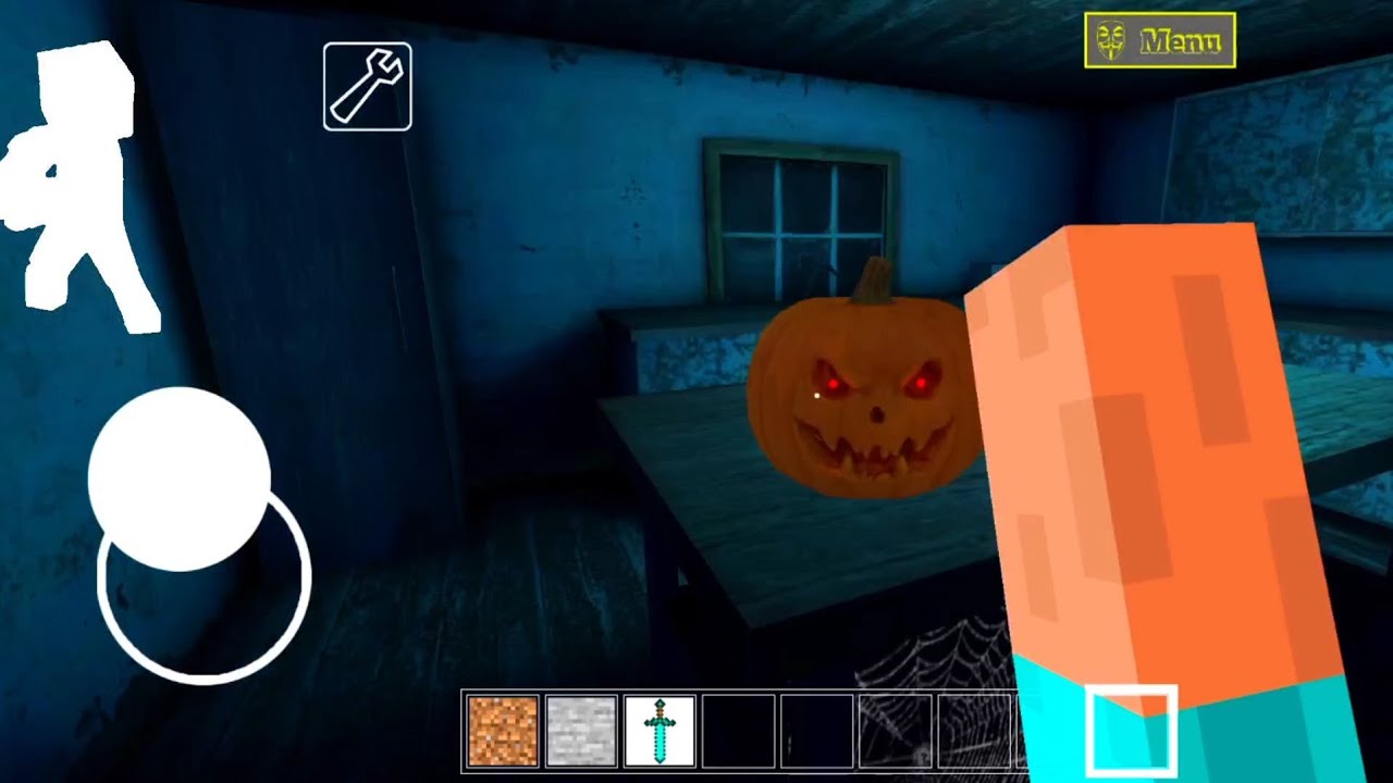 Playing as Minecraft in granny #trending #granny #horror #granny3 