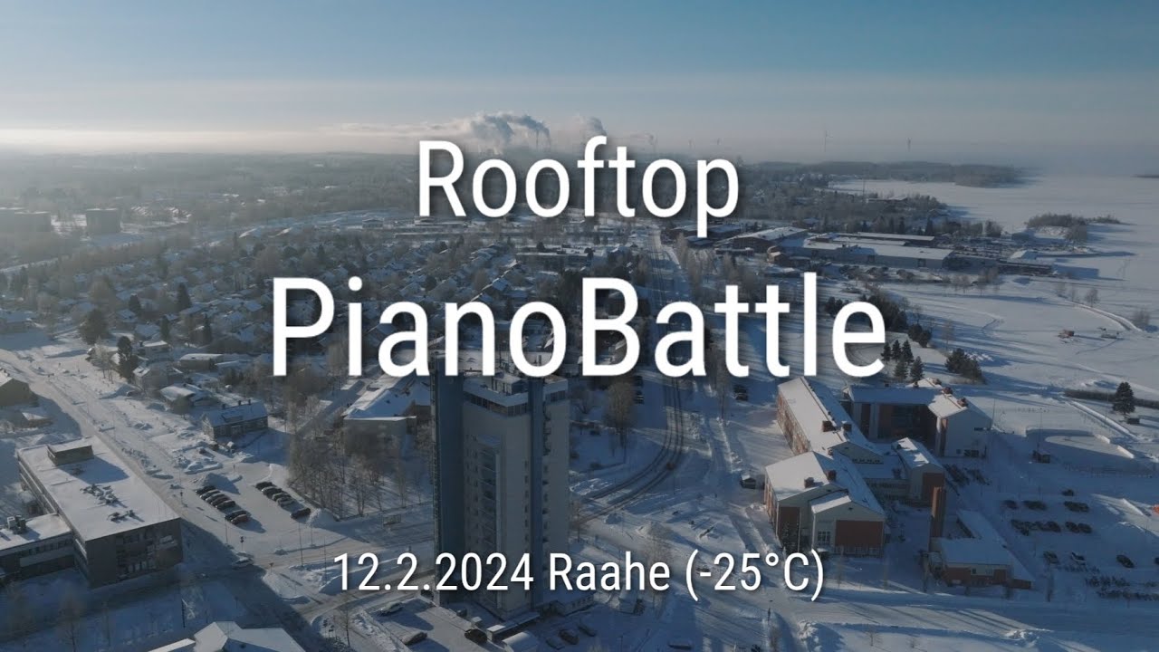 ROOFTOP PIANOBATTLE | Iiro Komulainen & Niklas Klaavo