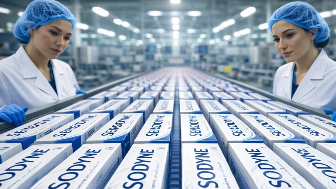 INSIDE SENSODYNE TOOTHPASTE FACTORY 🏭 | How Sensodyne Toothpaste Is Made | Full Process #Sensodyne