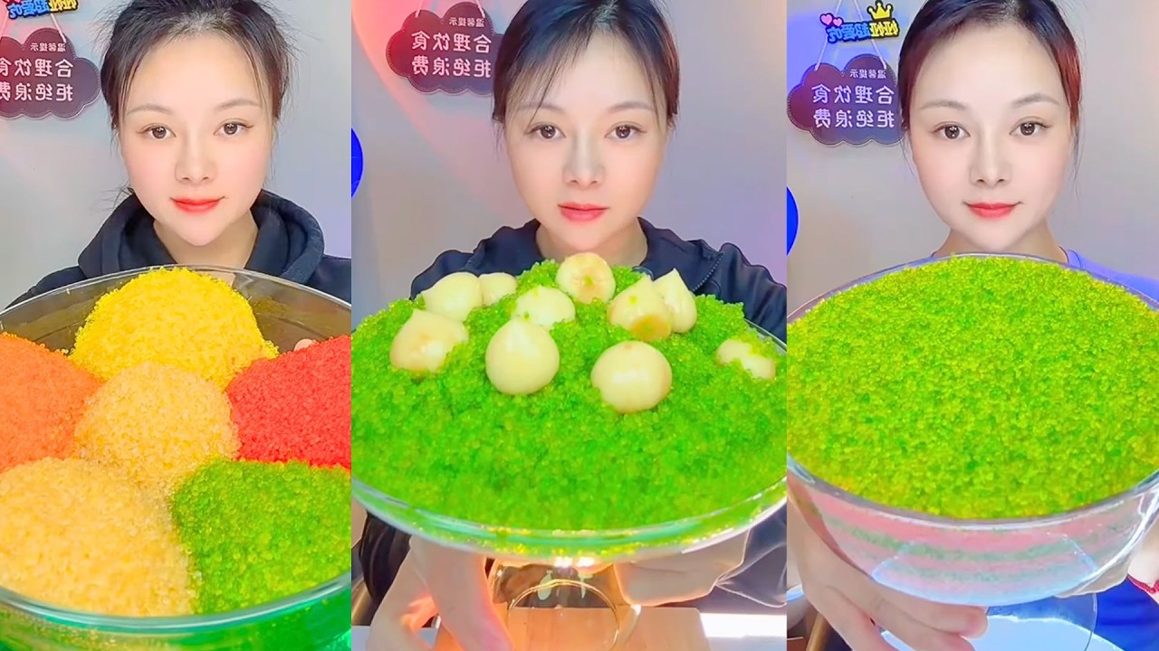 Colorful Fish Roe Eating ASMR | Soft Crunch Seafood Mukbang Colorful #102