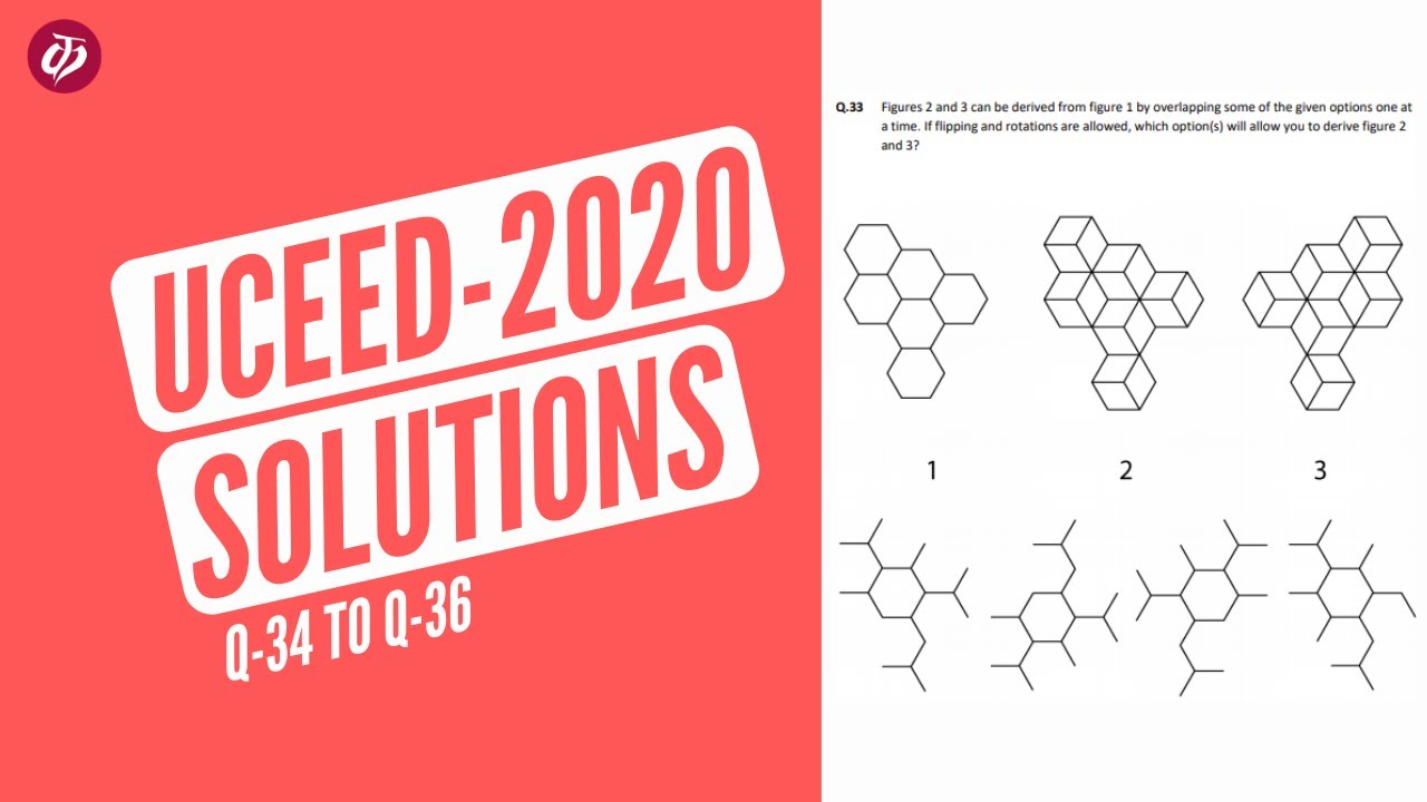 UCEED-2020 Solutions | Q34-36 |