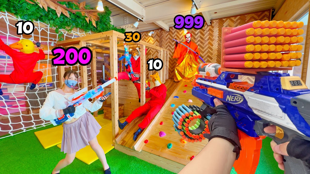 Nerf War | Amusement Park Battle 132(Nerf First Person Shooter)