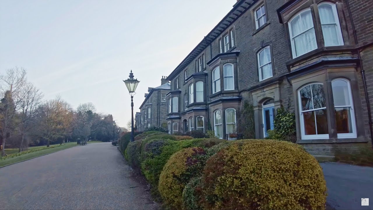 Buxton Spa Town and the Pavilion Gardens Walk, English Countryside 4K