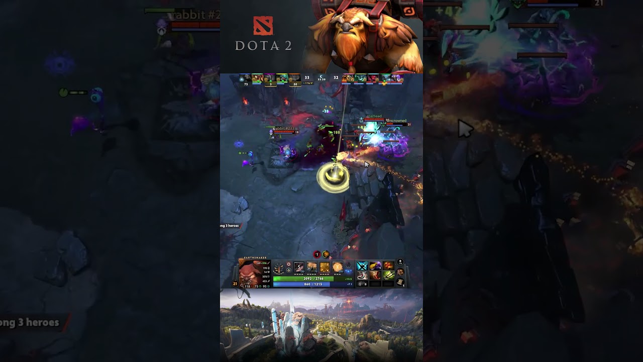 Earthshaker Rampage #dota2 #shorts 😱🔥