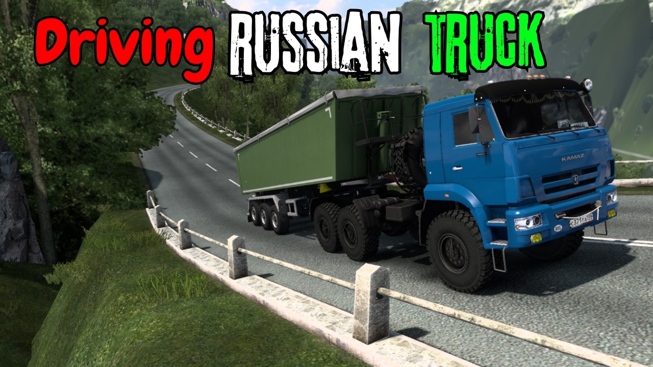 Russian 😱Truck on Extreme Road😎 | Kamaz Truck | Euro Truck Simulator |