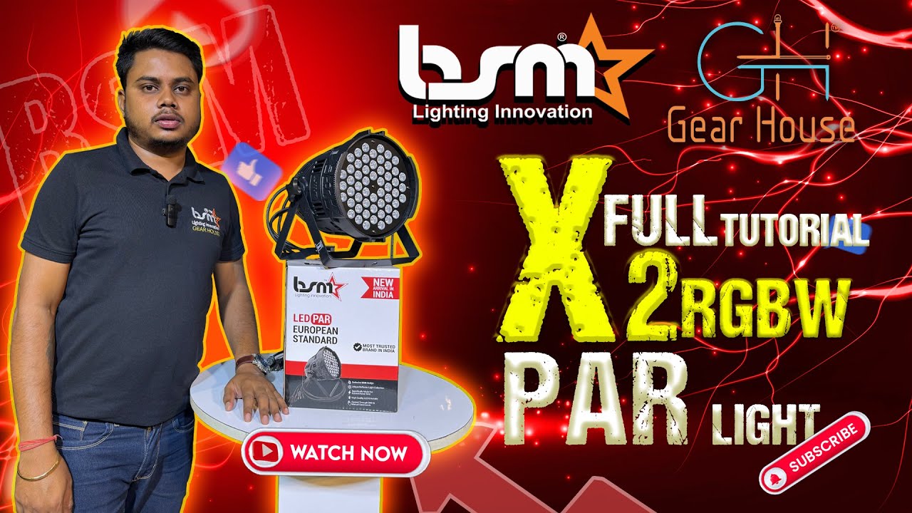 Experience The Ultimate All New BSM X2 RGBW Led Par Light