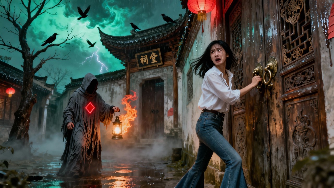福澤村有三條邪規：第一，門窗必掛銅鈴，夜裡傳來異響絕不能理；第二，撞見穿黑袍、笑面陰惻的陌生人，萬萬不可多說一字；第三，祠堂禁地，切勿靠近。這三條詭異的規矩之下究竟蟄伏著何等秘密？#悬疑 #爽剧
