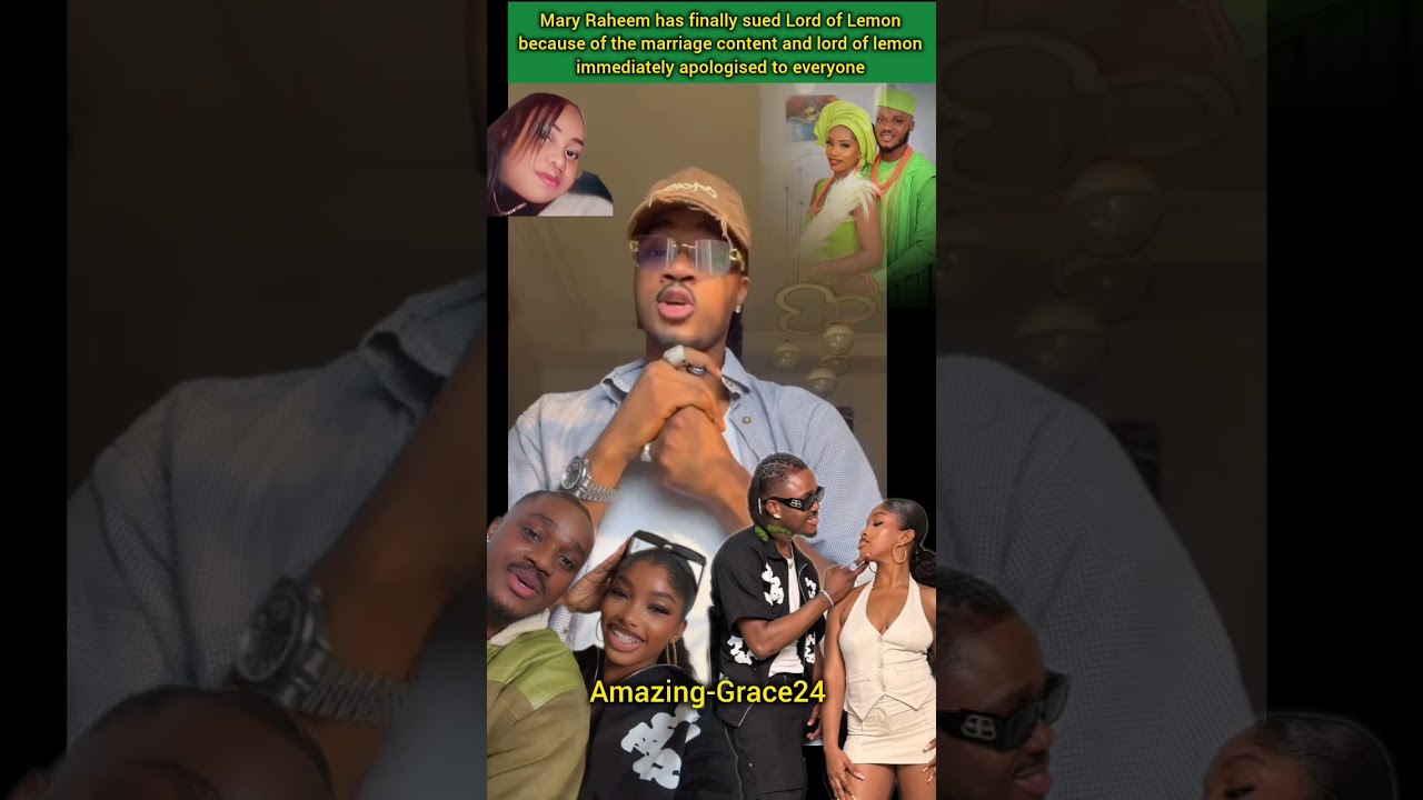 Mary Raheem has finally sued Lord of Lemon, and he came out to apologise to everyone.  