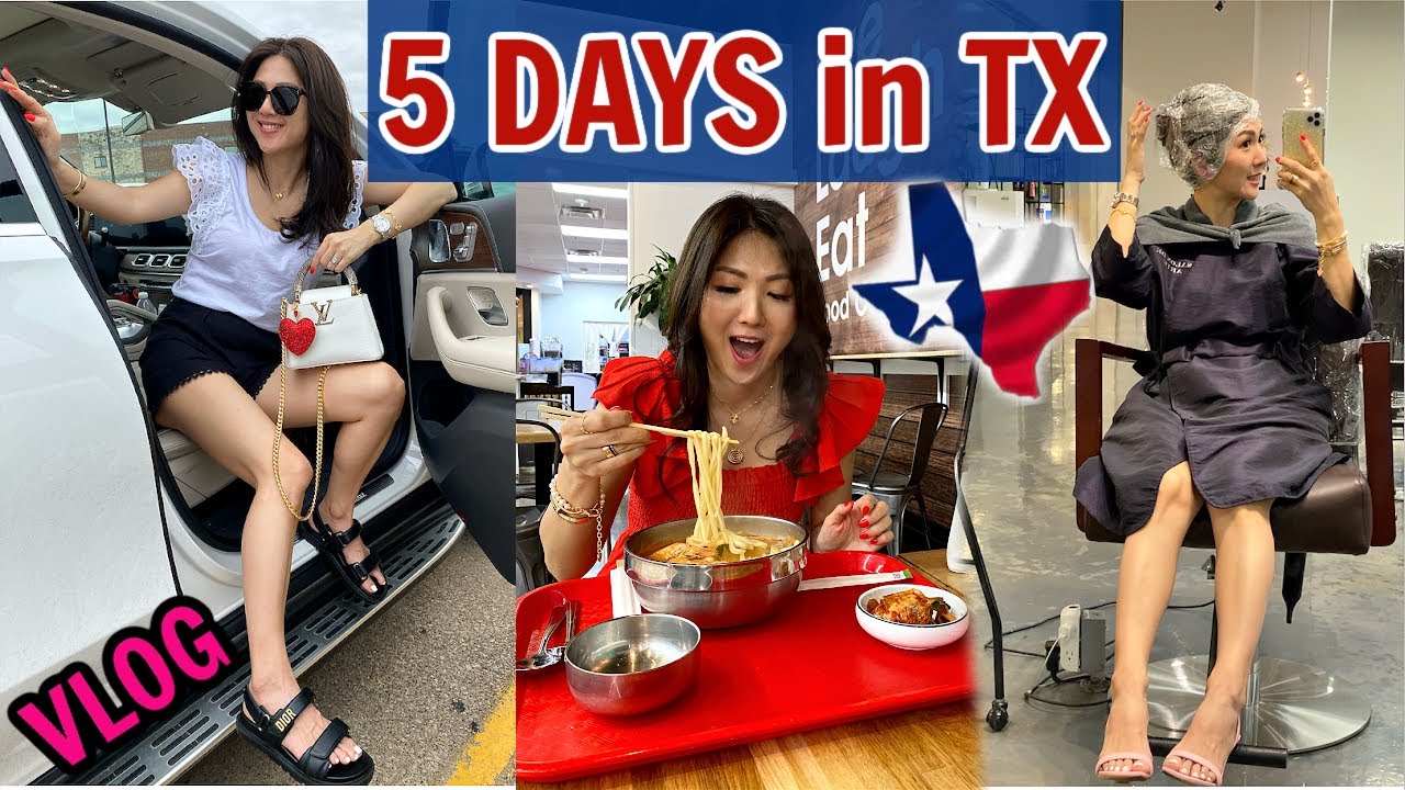 5 DAYS IN TEXAS VLOG | HAPPY 😃 ROAD TRIP 🚗, HAIR MAKEOVER, SO MUCH WE'VE DONE ✅ | CHARIS❤️