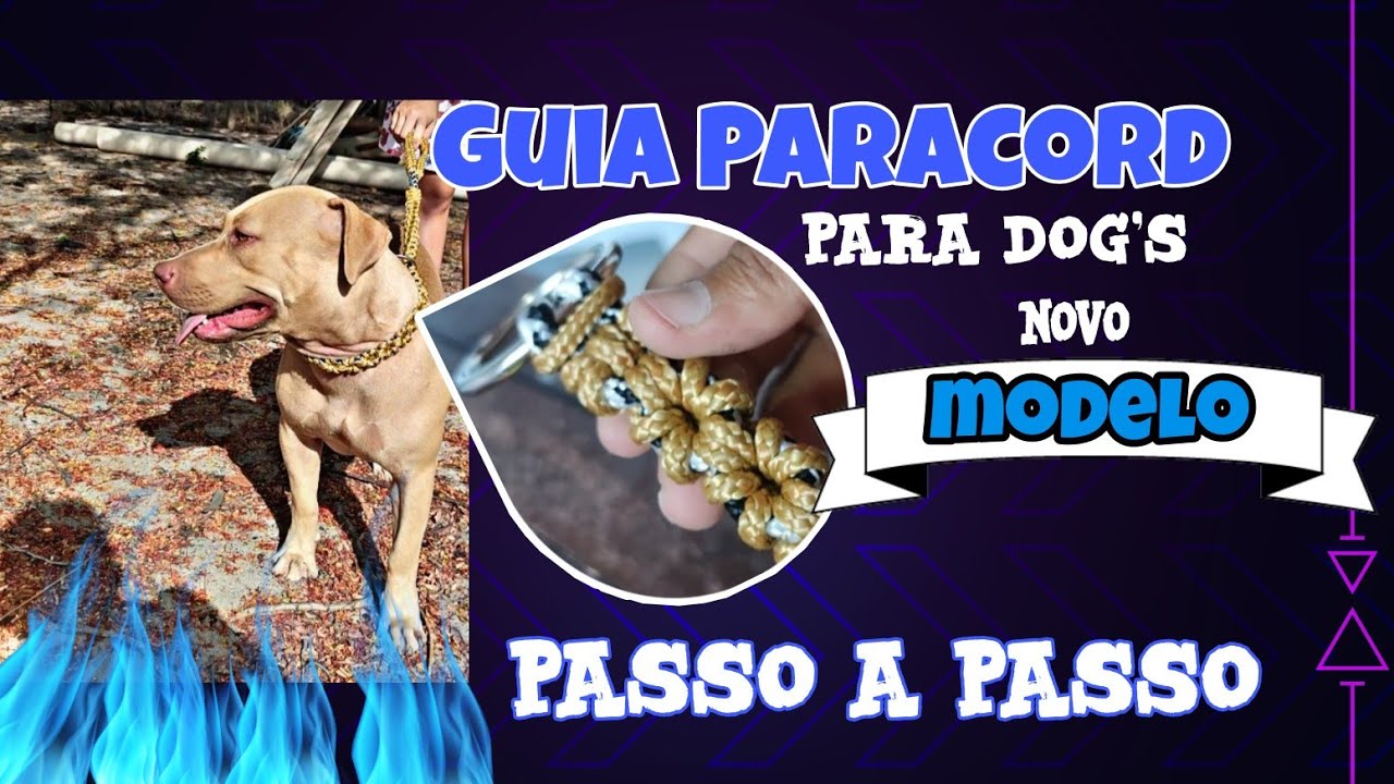Como fazer guia de paracord para cadelas - faça você mesmo!