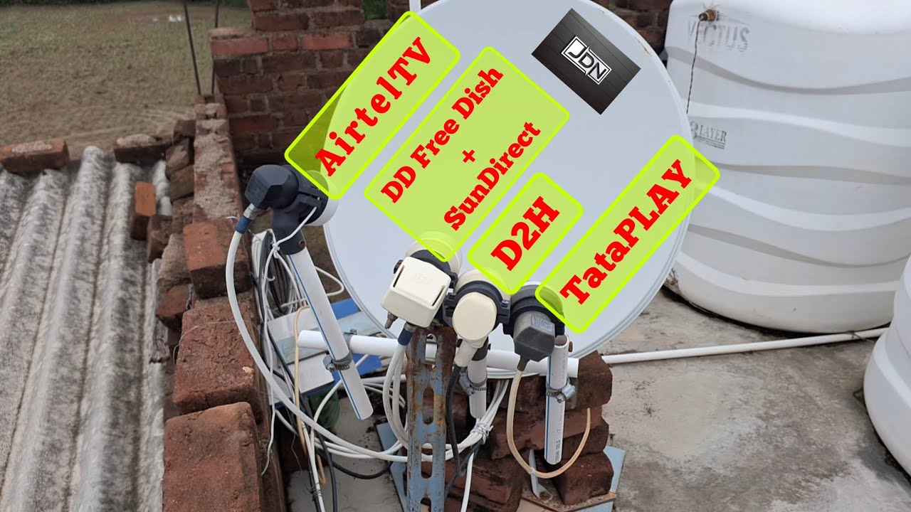 📡 Multi satellite setup on small dish | 83E+88E+91E+93E+108E | 5 Satellite on 2ft dish | JDNTECH