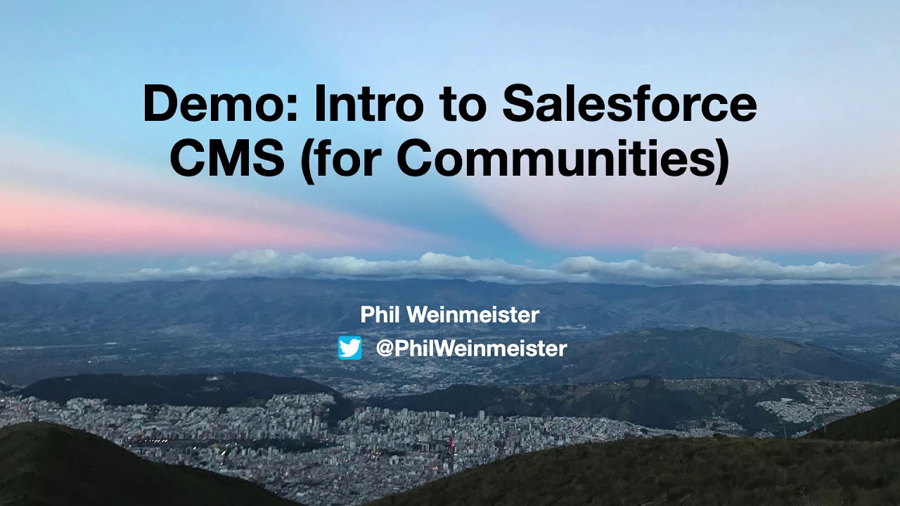 Introduction to Salesforce CMS