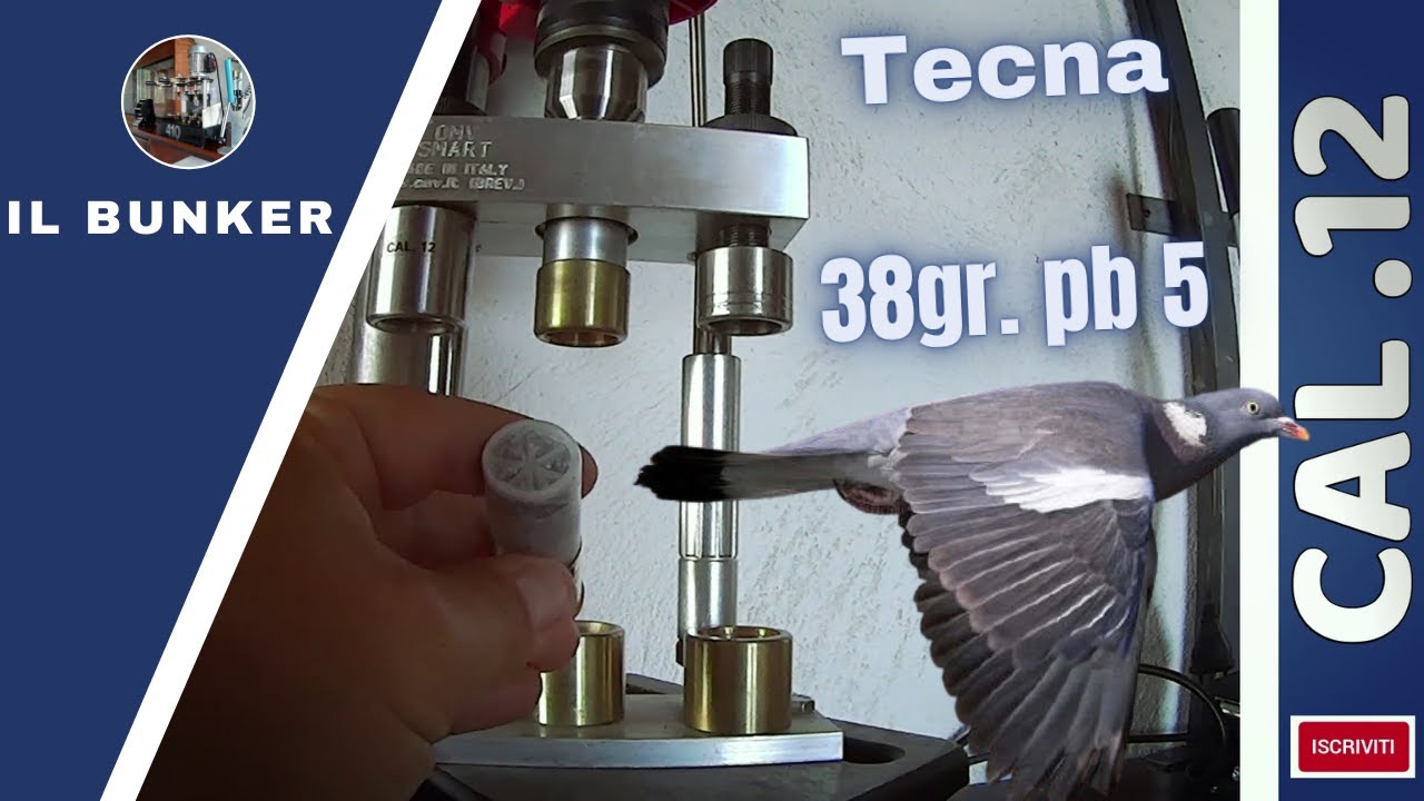 12 калибр - сменный картридж Wood Pigeon - Tecna 38 г - PB 5