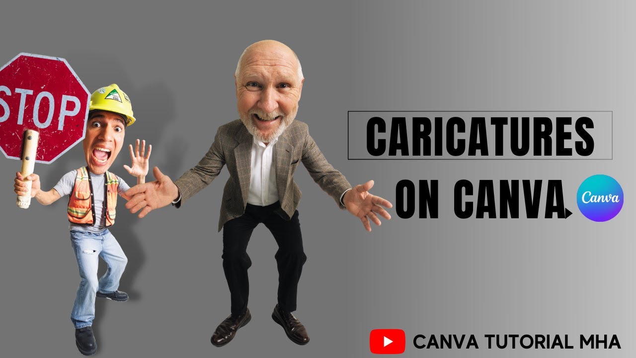 Caricature Images In Canva | Canva Tutorial MHA | #canva2022 #canvatricks