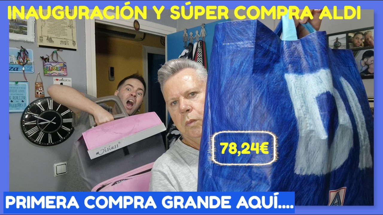 INAUGURACIÓN Y SÚPER COMPRA EN ALDI 🛒🔵😮 // 78,24€ 🤑💵 // Primera COMPRA GRANDE AQUÍ 🤐