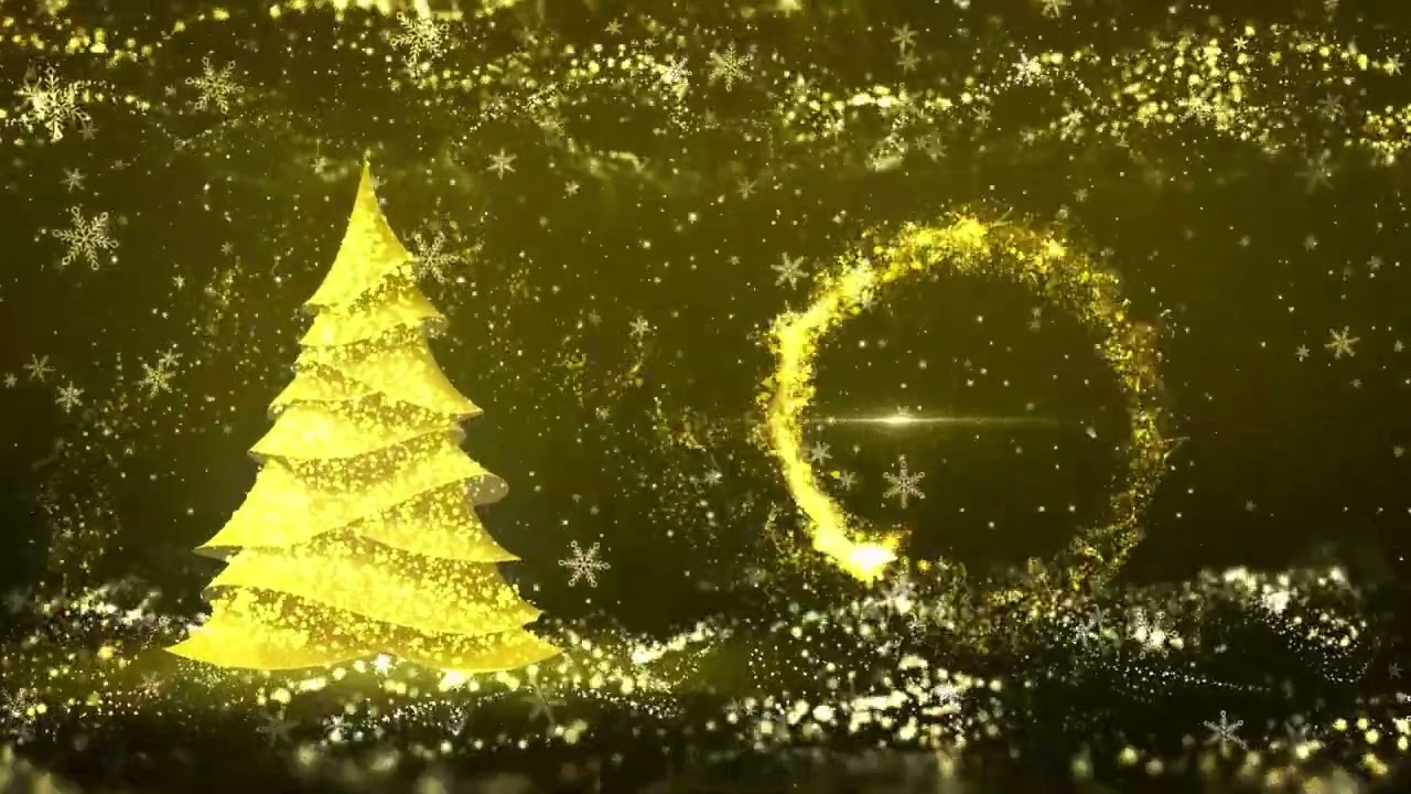 Golden sparkling particles || Christmas Particles