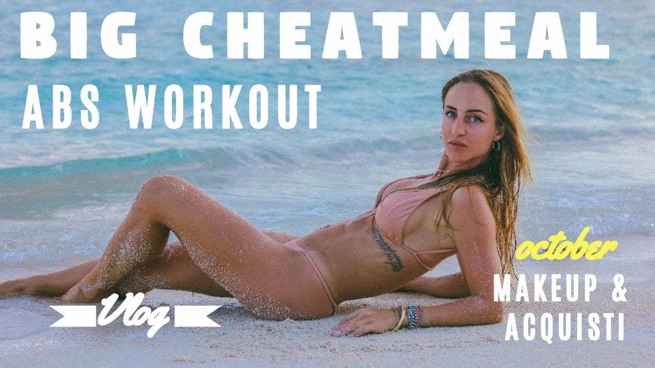 VLOG #10 / CHEATMEAL / ABS WORKOUT / SHOPPING&MAKEUP