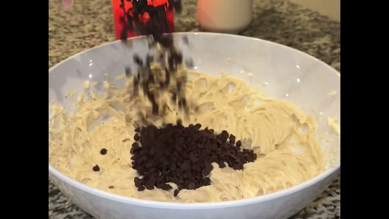 Chocolate chip cheesecake dip, a.k.a. cookie dough dip. 