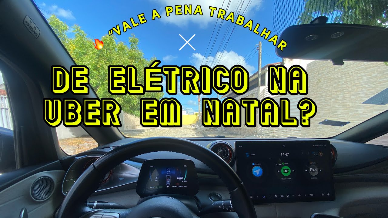 🚗 “TRABALHANDO DE UBER COM CARRO ELÉTRICO EM NATAL: ECONOMIA SURPREENDENTE! 💰🔋#uber#automobile