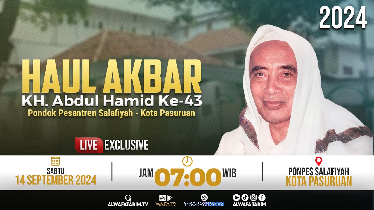 🔴LIVE | HAUL AKBAR MBAH HAMID 2024, PUNCAK HAUL KH. ABDUL HAMID KE-43, PASURUAN