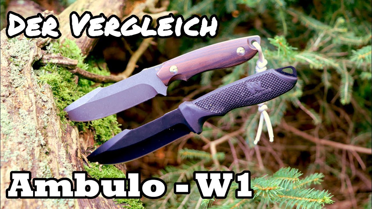 Odenwolf / Wolfgangs Ambulo und W1 - Die Unterschiede der Outdoormesser