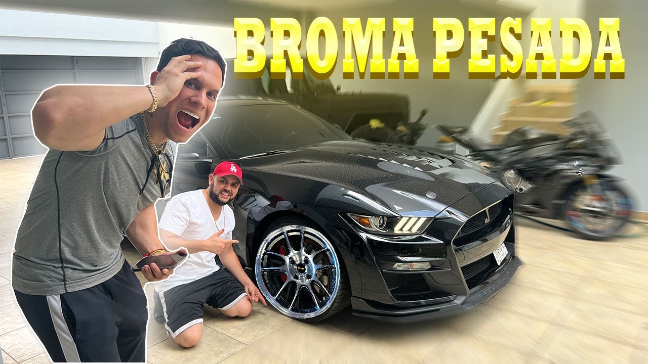 LE HAGO UNA BROMA A ALFREDO VALENZUELA CON SU MUSTANG SHELBY *lo modifique || JUNIOR BORGE
