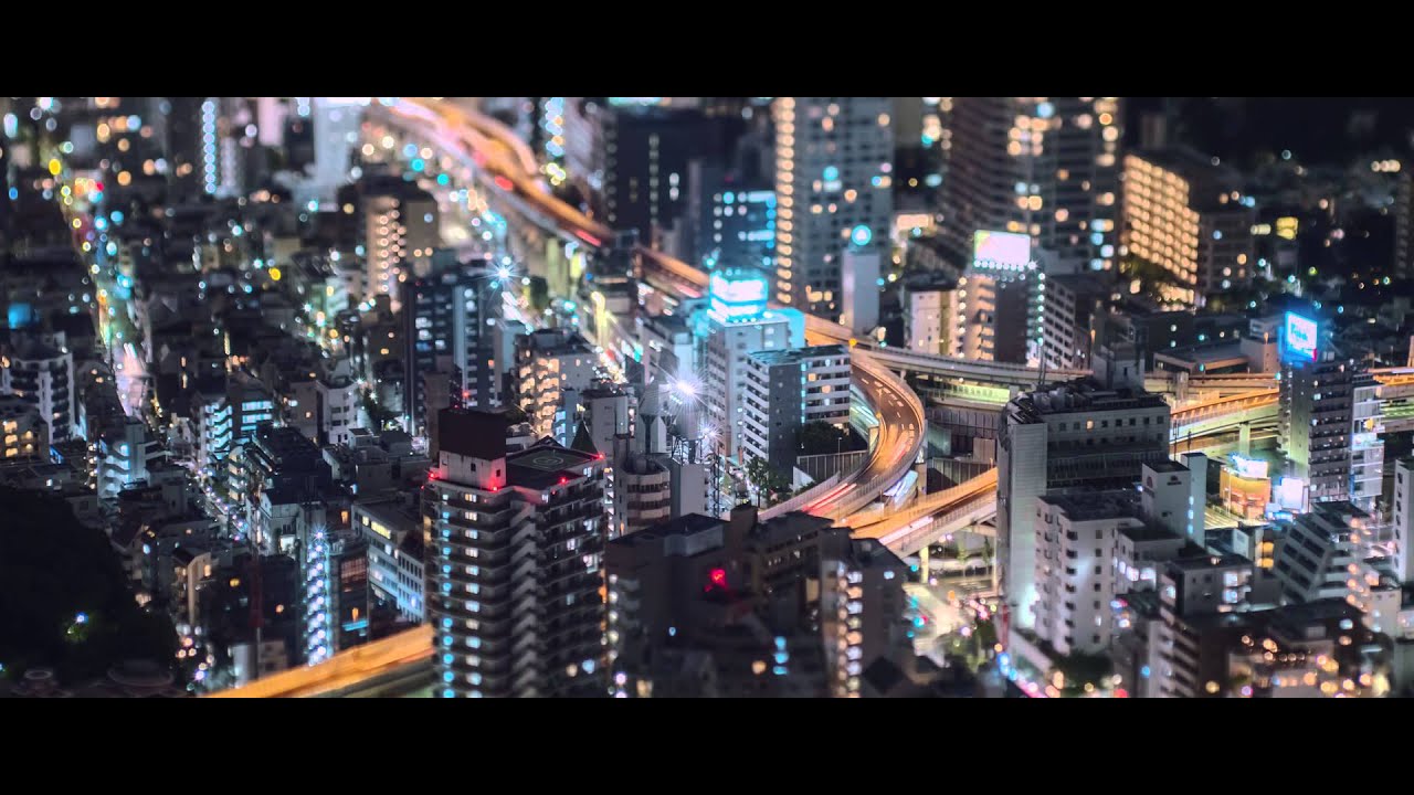 Tiny Tokyo time lapse 2014 by Night